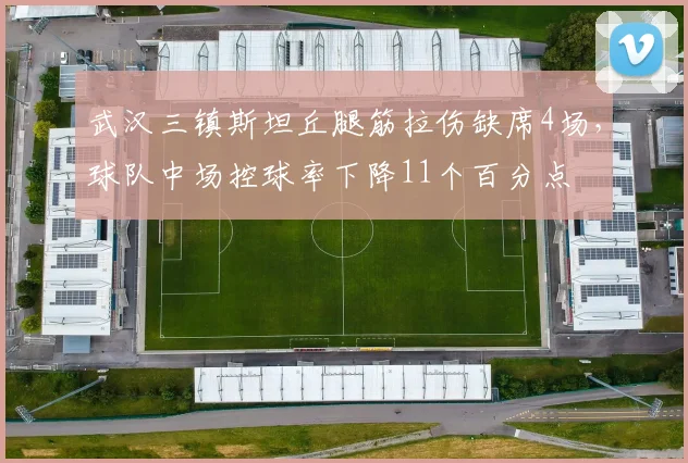 武汉三镇斯坦丘腿筋拉伤缺席4场,球队中场控球率下降11个百分点