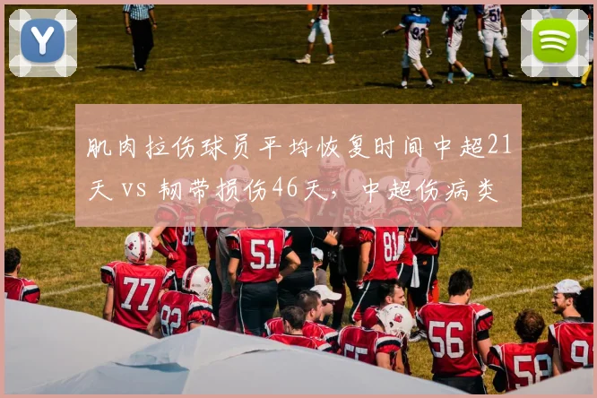 肌肉拉伤球员平均恢复时间中超21天 vs 韧带损伤46天,中超伤病类型复出周期数据盘点